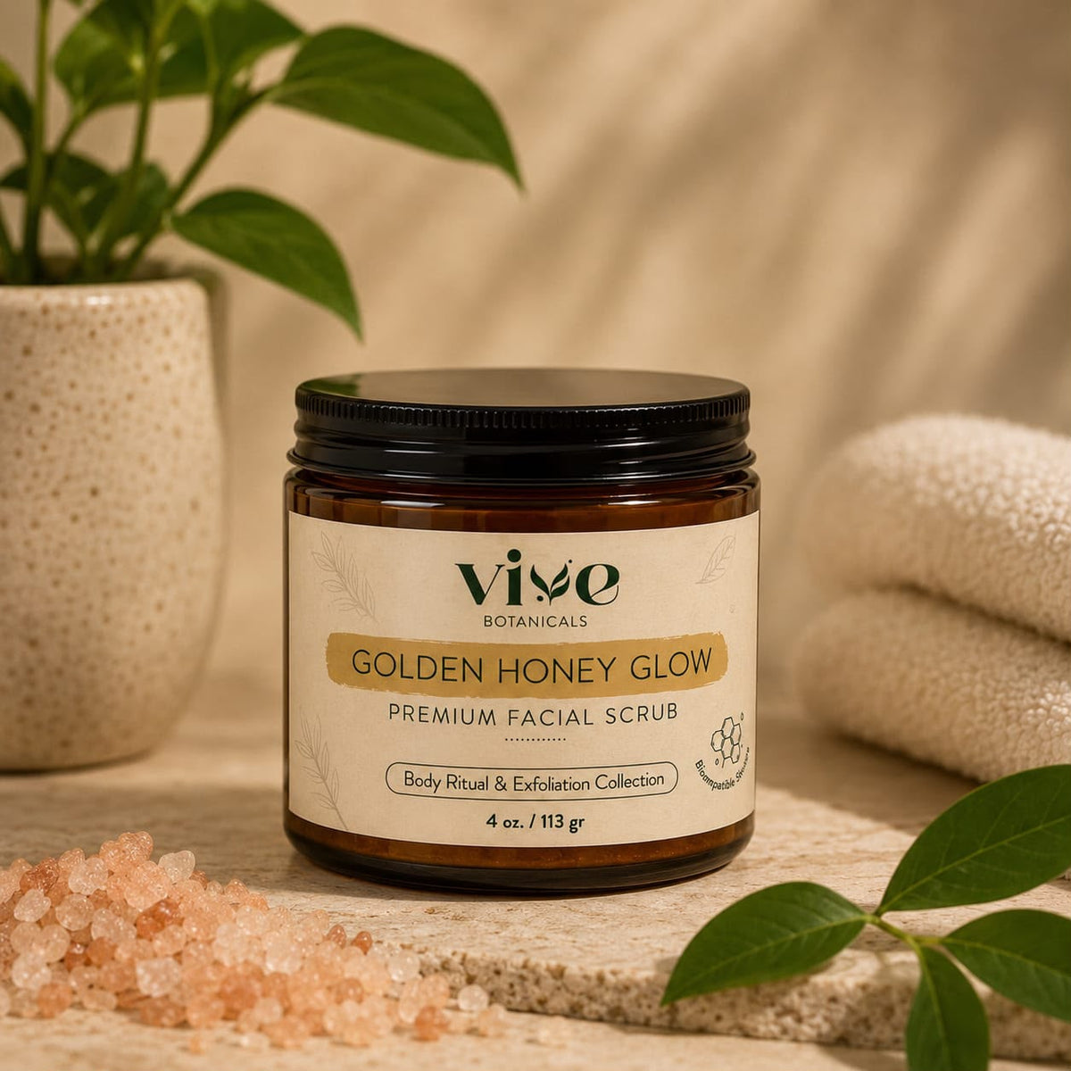 Golden Honey Glow Premium Facial Scrub