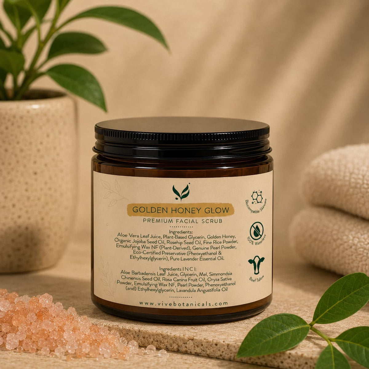 Golden Honey Glow Premium Facial Scrub