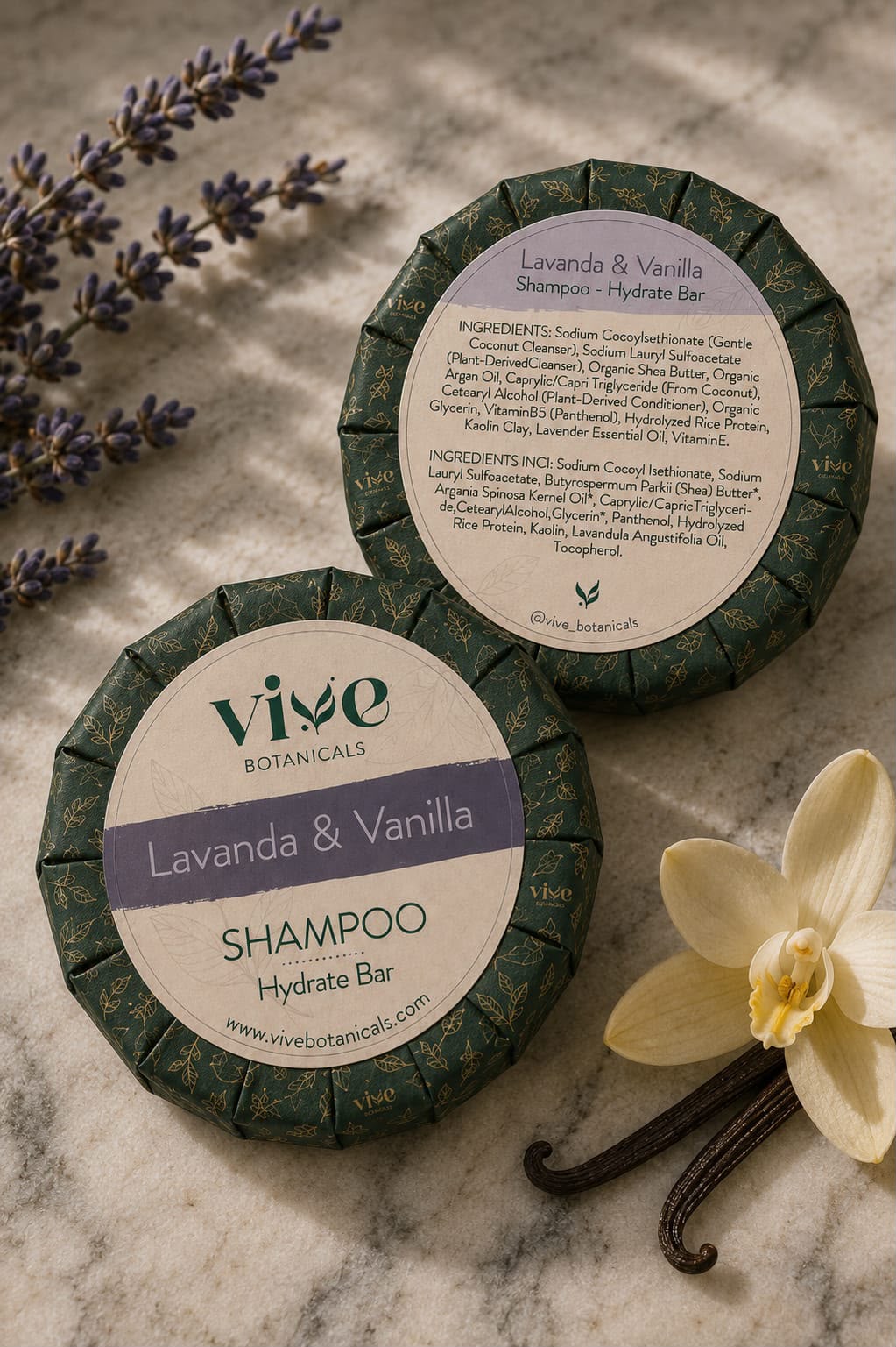 Lavanda & Vanilla Hydrate Solid Shampoo