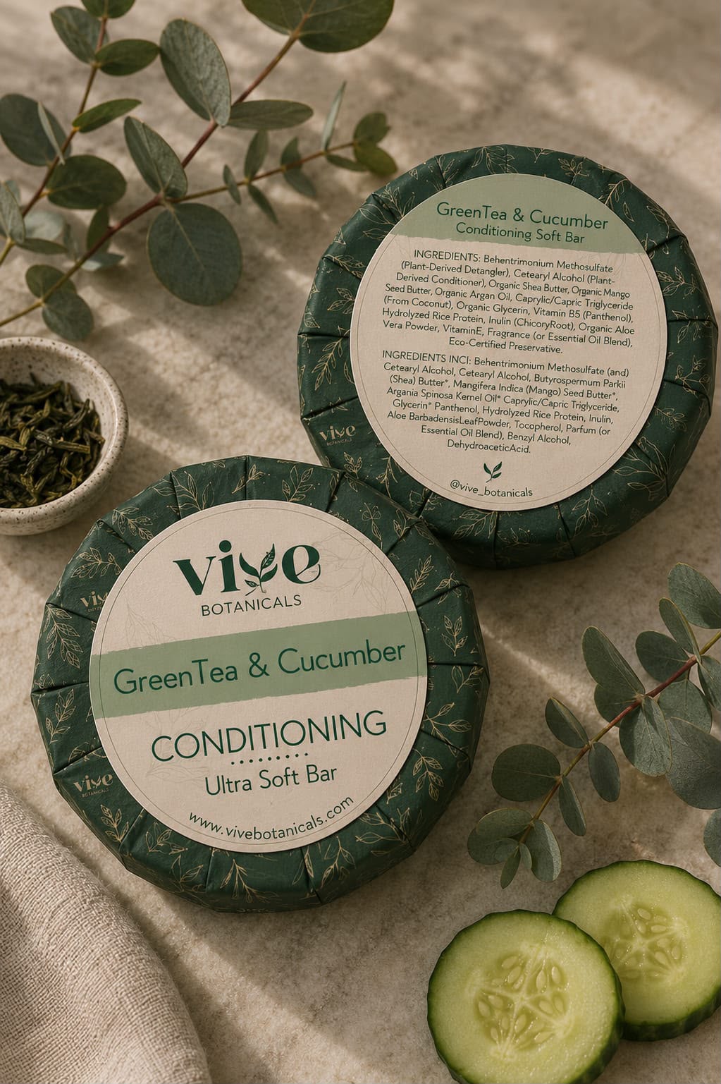 Green Tea & Cucumber Conditioning Ultra Soft Bar